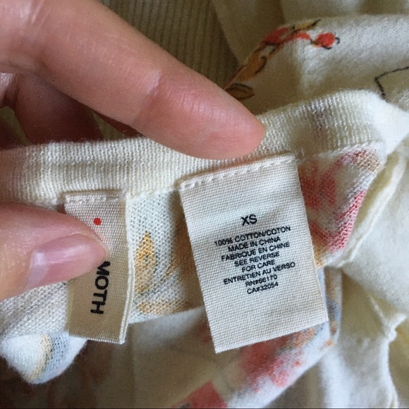 Anthropologie Venice printed Moth cardigan - Picture 7 of 8